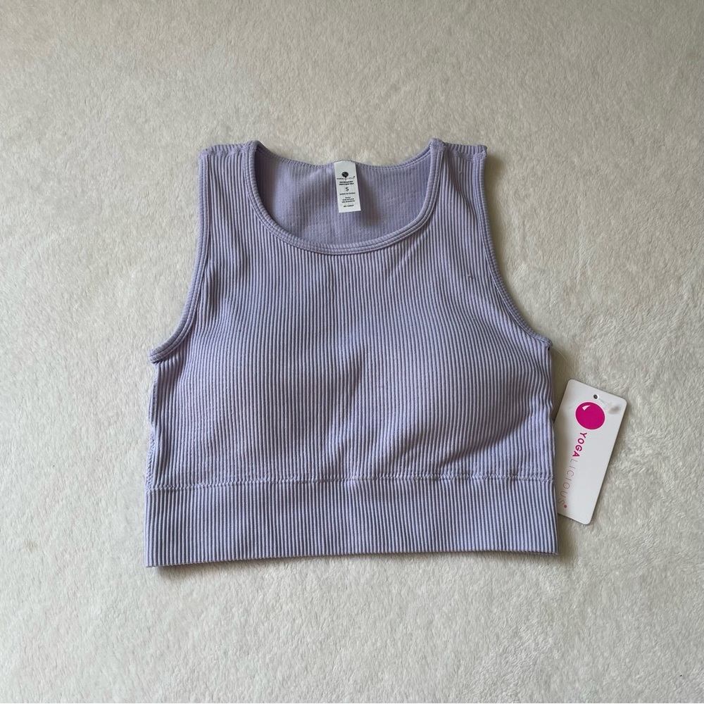 Yogalicious, crop tank top - size small